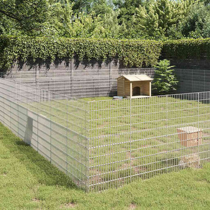 vidaXL Free Range Animal Enclosure Galvanised Iron