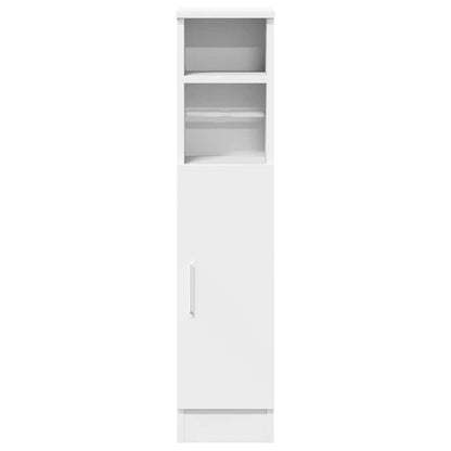 vidaXL Bathroom Cabinet with Roll Holder White 20.5x22x90 cm 4