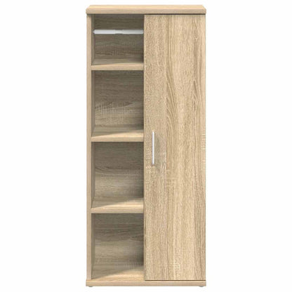 vidaXL Bathroom Cabinet with Roll Holder Sonoma Oak 39x22x90 cm 4