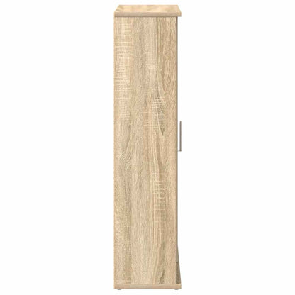 vidaXL Bathroom Cabinet with Roll Holder Sonoma Oak 39x22x90 cm 6