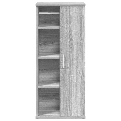 vidaXL Bathroom Cabinet with Roll Holder Grey Sonoma 39x22x90 cm 4