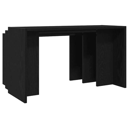 vidaXL Nesting Tables 3 pcs Black Engineered Wood 6