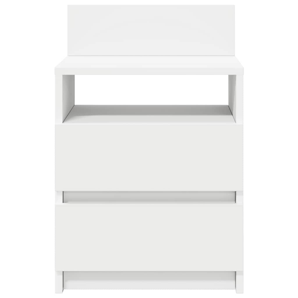 vidaXL Bedside Cabinets 2 pcs with 2 Drawers White 40x33x60 cm 4