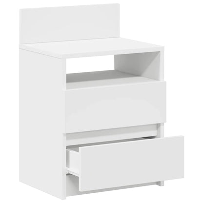 vidaXL Bedside Cabinets 2 pcs with 2 Drawers White 40x33x60 cm 5
