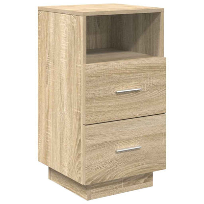 vidaXL Bedside Cabinet with 2 Drawers Sonoma Oak 36x36x68 cm 2