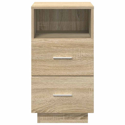 vidaXL Bedside Cabinet with 2 Drawers Sonoma Oak 36x36x68 cm 4