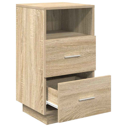 vidaXL Bedside Cabinet with 2 Drawers Sonoma Oak 36x36x68 cm 5