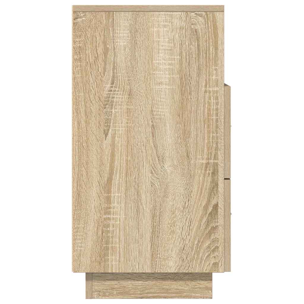 vidaXL Bedside Cabinet with 2 Drawers Sonoma Oak 36x36x68 cm 6