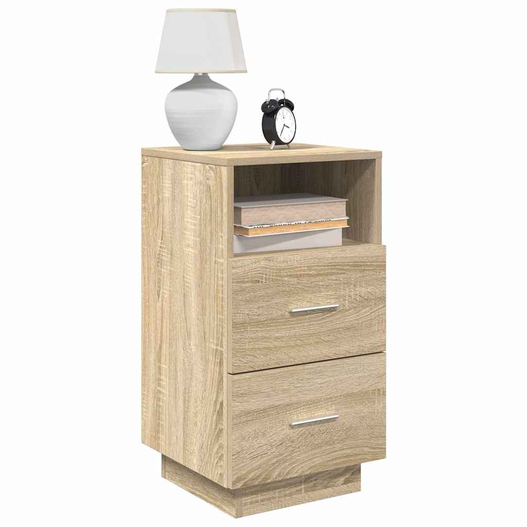 vidaXL Bedside Cabinet with 2 Drawers Sonoma Oak 36x36x68 cm 1