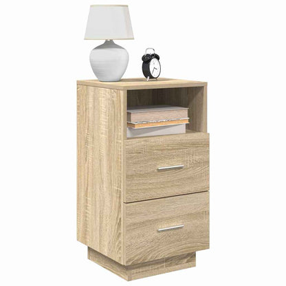 vidaXL Bedside Cabinet with 2 Drawers Sonoma Oak 36x36x68 cm 1