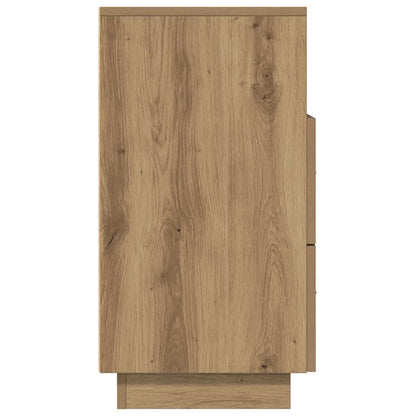 vidaXL Bedside Cabinet with 2 Drawers Artisan Oak 36x36x68 cm 6