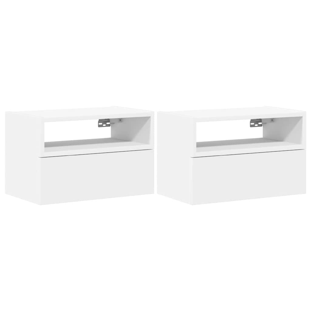 Wall-mounted Bedside Cabinet 45x26x28,5 cm White