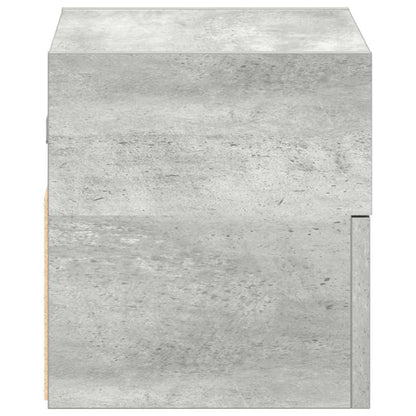 vidaXL Wall-mounted Bedside Cabinets 2 pcs Concrete Grey 45x26x28.5 cm 6