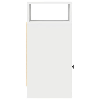 vidaXL Bedside Cabinet with Drawer White 25x31x66 cm 6