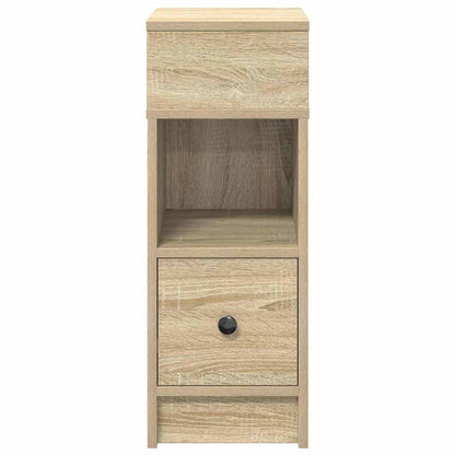 vidaXL Bedside Cabinet with Drawer Sonoma Oak 25x31x66 cm 4