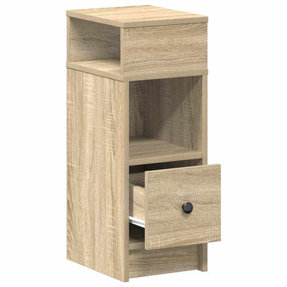 vidaXL Bedside Cabinet with Drawer Sonoma Oak 25x31x66 cm 5