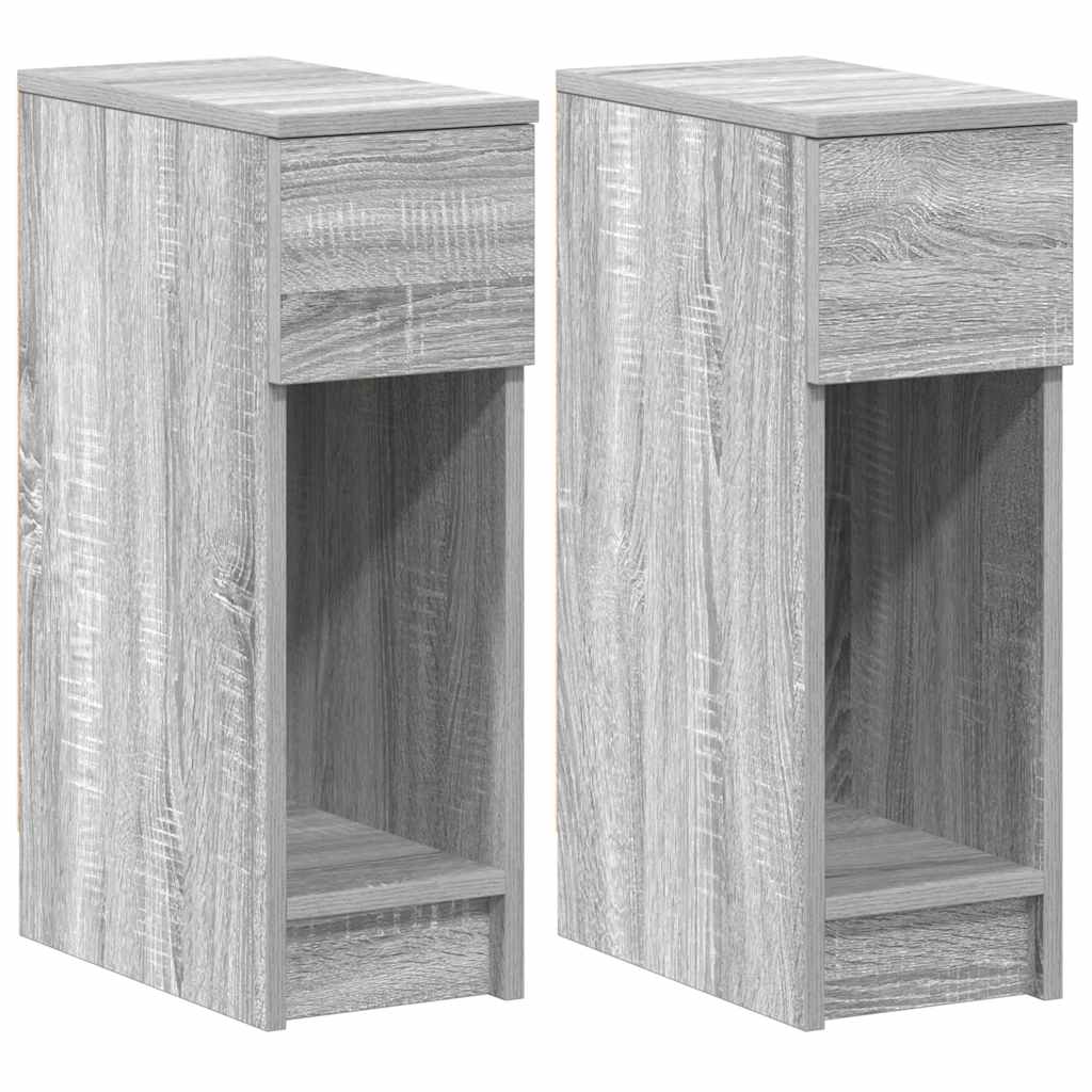 Bedside Cabinet with Drawer 20x36x60 cm Grey sonoma