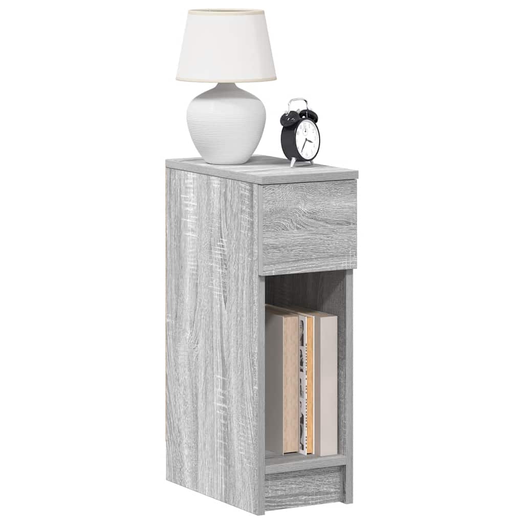 Bedside Cabinet with Drawer 20x36x60 cm Grey sonoma