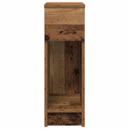 vidaXL Bedside Cabinets with Drawer 2 pcs Old Wood 20x36x60 cm 4