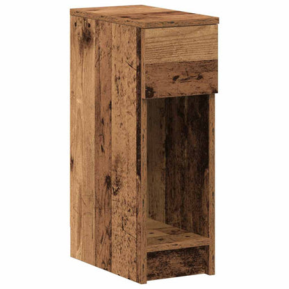 vidaXL Bedside Cabinets with Drawer 2 pcs Old Wood 20x36x60 cm 5