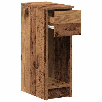vidaXL Bedside Cabinets with Drawer 2 pcs Old Wood 20x36x60 cm 6
