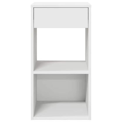 vidaXL Bedside Cabinets with Drawer 2 pcs White 35x34x66.5 cm 4