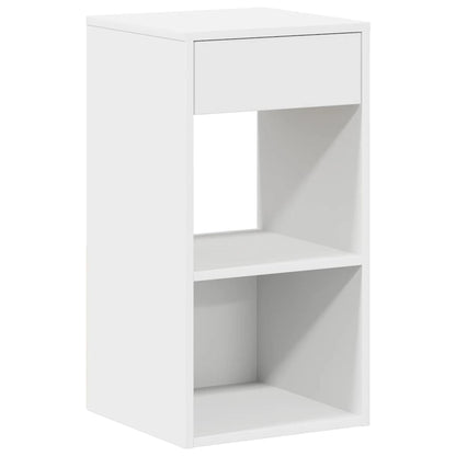vidaXL Bedside Cabinets with Drawer 2 pcs White 35x34x66.5 cm 5