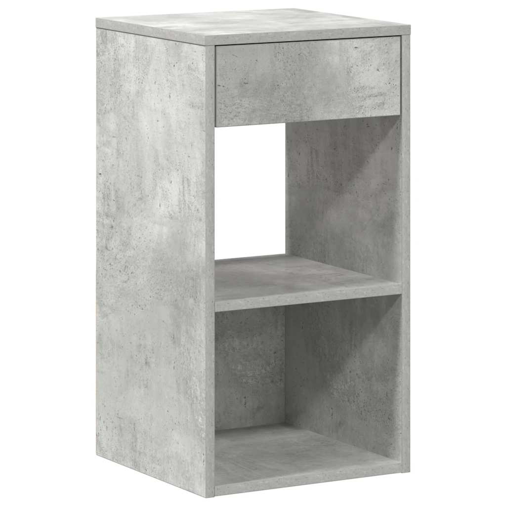vidaXL Bedside Cabinets with Drawer 2 pcs Concrete Grey 35x34x66.5 cm 5