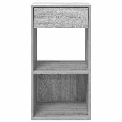 vidaXL Bedside Cabinets with Drawer 2 pcs Grey Sonoma 35x34x66.5 cm 4