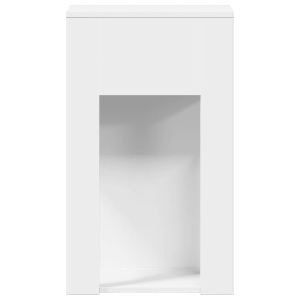 vidaXL Computer Tower Stand with Drawer White 30x44x74 cm 6