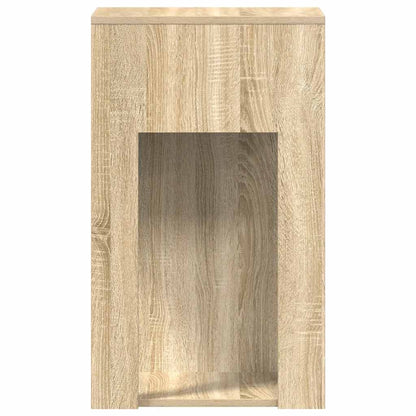 vidaXL Computer Tower Stand with Drawer Sonoma Oak 30x44x74 cm 6