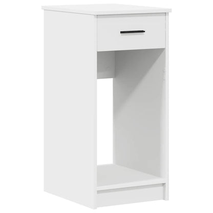 vidaXL Computer Tower Stand with Drawer White 35x45x77 cm 2