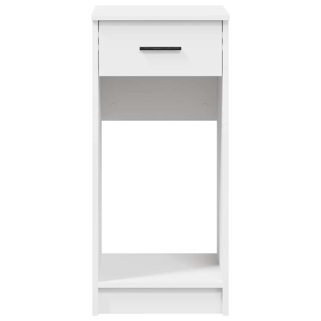 vidaXL Computer Tower Stand with Drawer White 35x45x77 cm 5