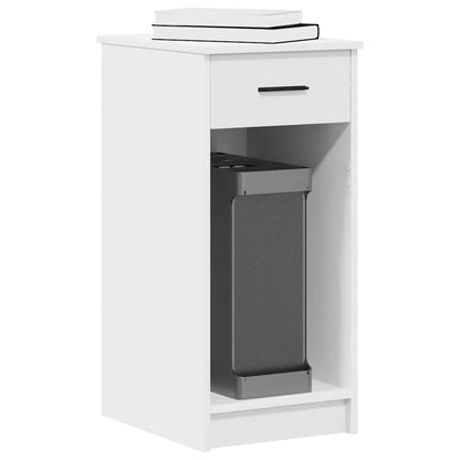 vidaXL Computer Tower Stand with Drawer White 35x45x77 cm 1