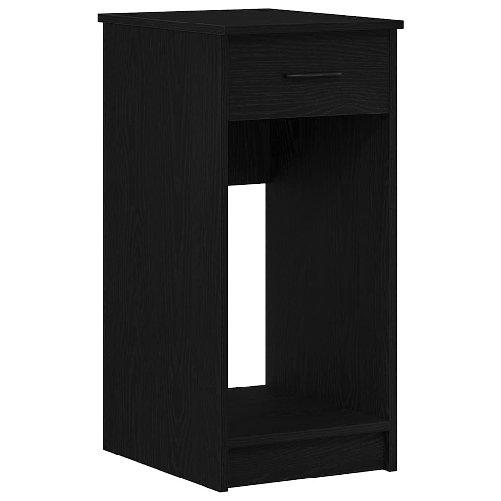 vidaXL Computer Tower Stand with Drawer Black 35x45x77 cm 2