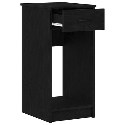 vidaXL Computer Tower Stand with Drawer Black 35x45x77 cm 4