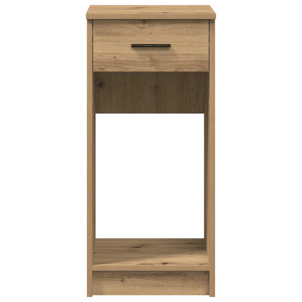 vidaXL Computer Tower Stand with Drawer Artisan Oak 35x45x77 cm 5