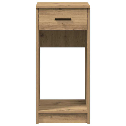 vidaXL Computer Tower Stand with Drawer Artisan Oak 35x45x77 cm 5