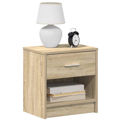 vidaXL Bedside Cabinets 2 pcs with Drawer Sonoma Oak 39x28x41 cm 3
