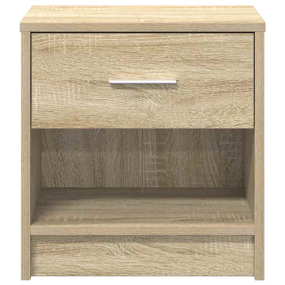 vidaXL Bedside Cabinets 2 pcs with Drawer Sonoma Oak 39x28x41 cm 4
