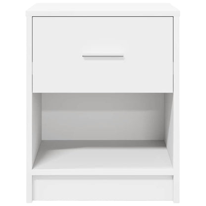 vidaXL Bedside Cabinets 2 pcs with Drawer White 40x34x50 cm 4
