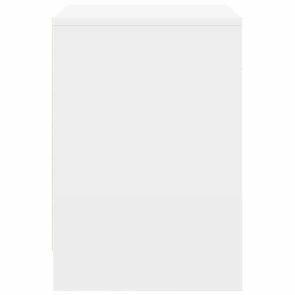 vidaXL Bedside Cabinets 2 pcs with Drawer White 40x34x50 cm 6