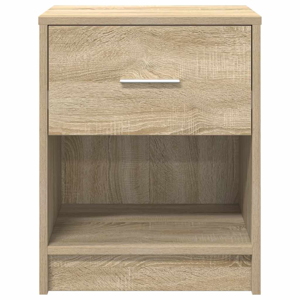 vidaXL Bedside Cabinets 2 pcs with Drawer Sonoma Oak 40x34x50 cm 4