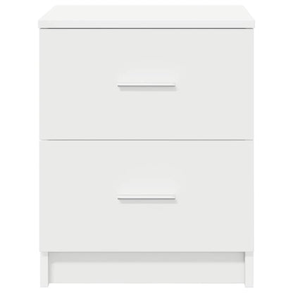 vidaXL Bedside Cabinet with 2 Drawers White 40x36x50 cm 4
