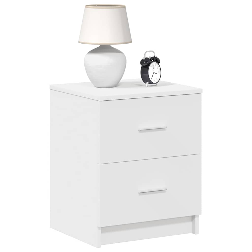 vidaXL Bedside Cabinets 2 pcs with 2 Drawers White 40x36x50 cm 3