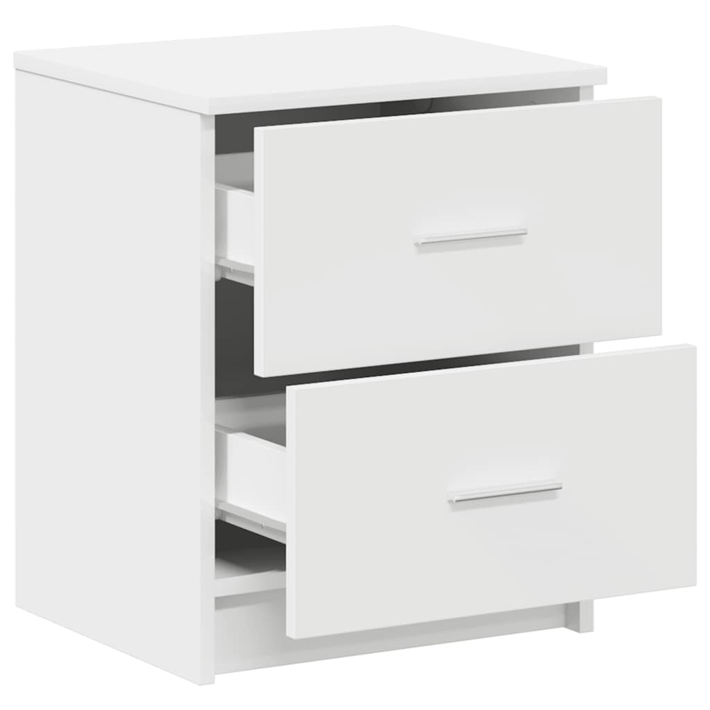 vidaXL Bedside Cabinets 2 pcs with 2 Drawers White 40x36x50 cm 5