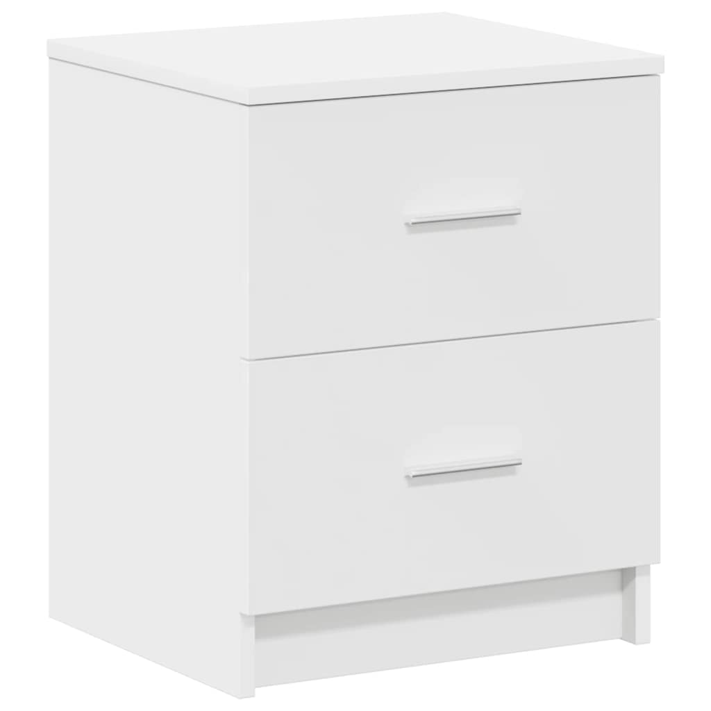 vidaXL Bedside Cabinets 2 pcs with 2 Drawers White 40x36x50 cm 6