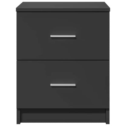 vidaXL Bedside Cabinets 2 pcs with 2 Drawers Black 40x36x50 cm 4