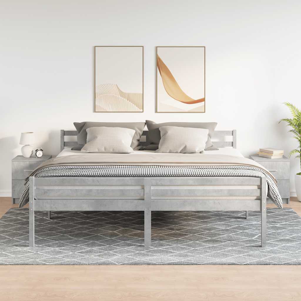 Bedside Cabinets with Drawers 40x36x50 cm Concrete grey 2