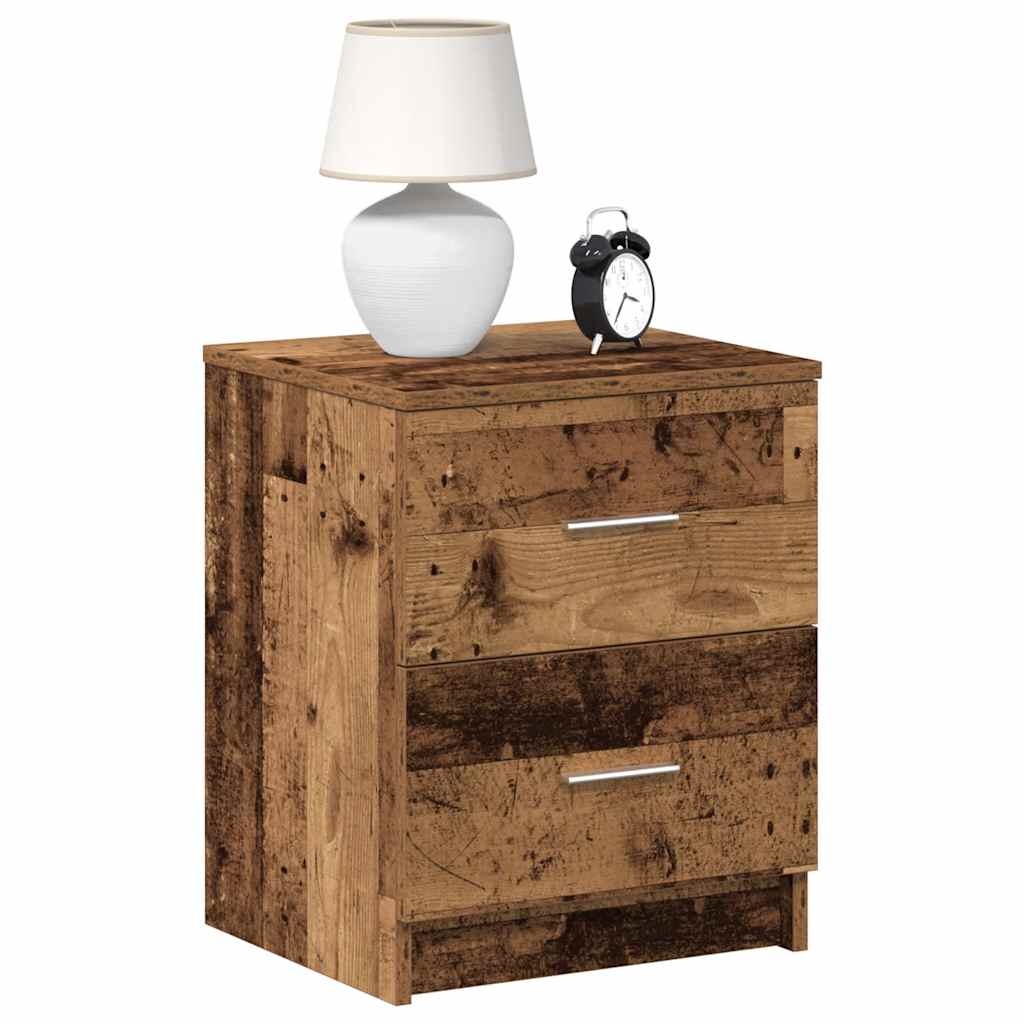 Bedside Cabinets with Drawers 40x36x50 cm Old wood 2